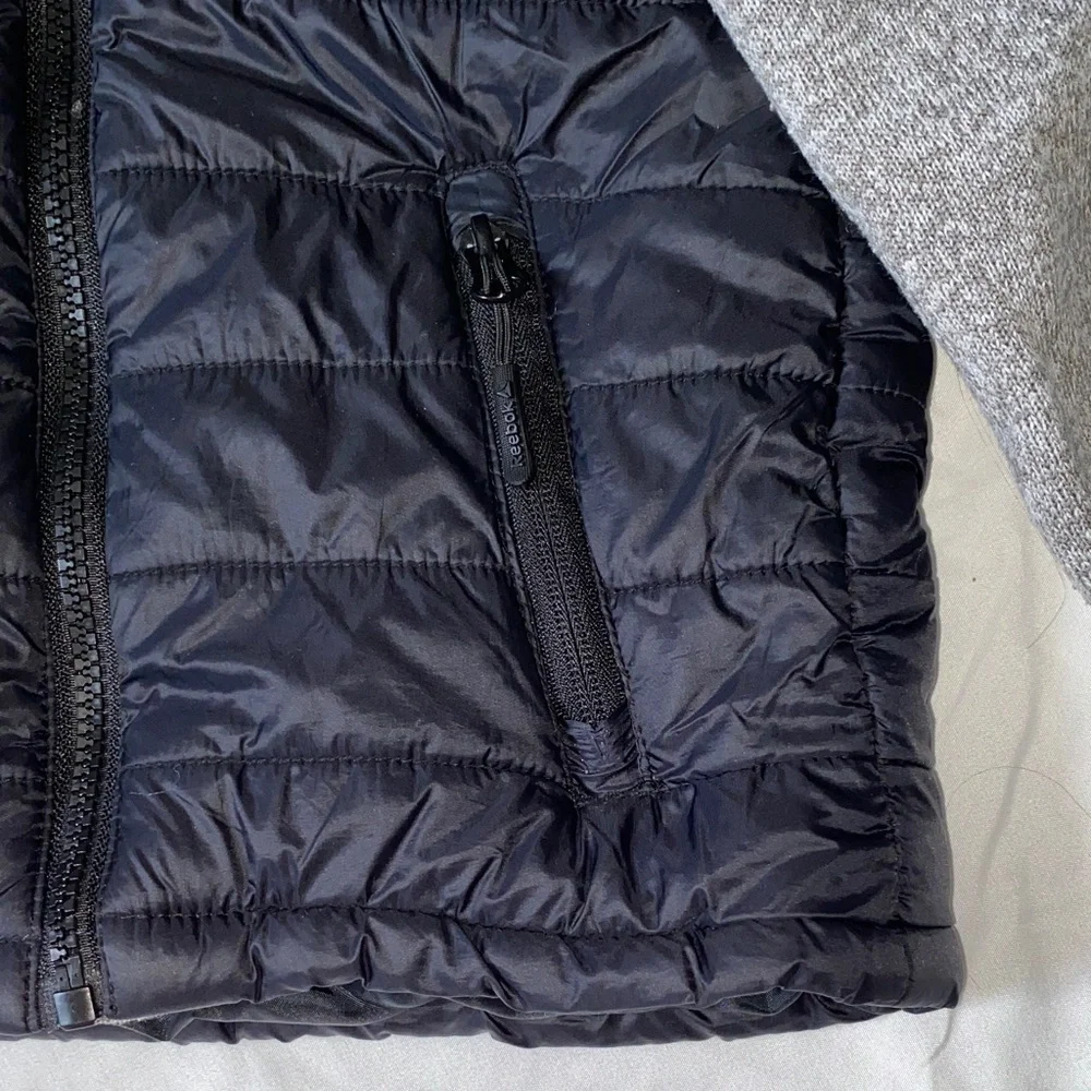 Reebok Black and Gray Hooded Jacket